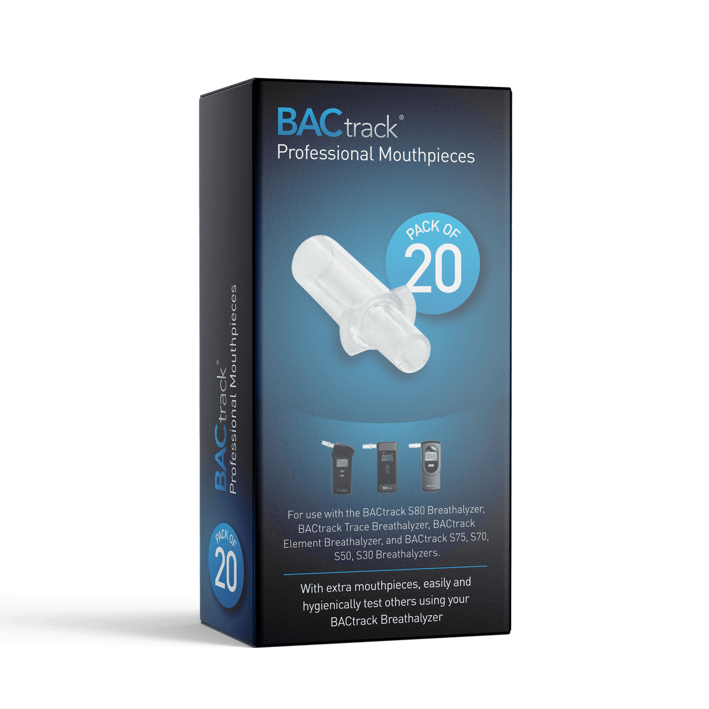 BACtrack Professional Breathalyzer Mouthpieces - 20 Pack